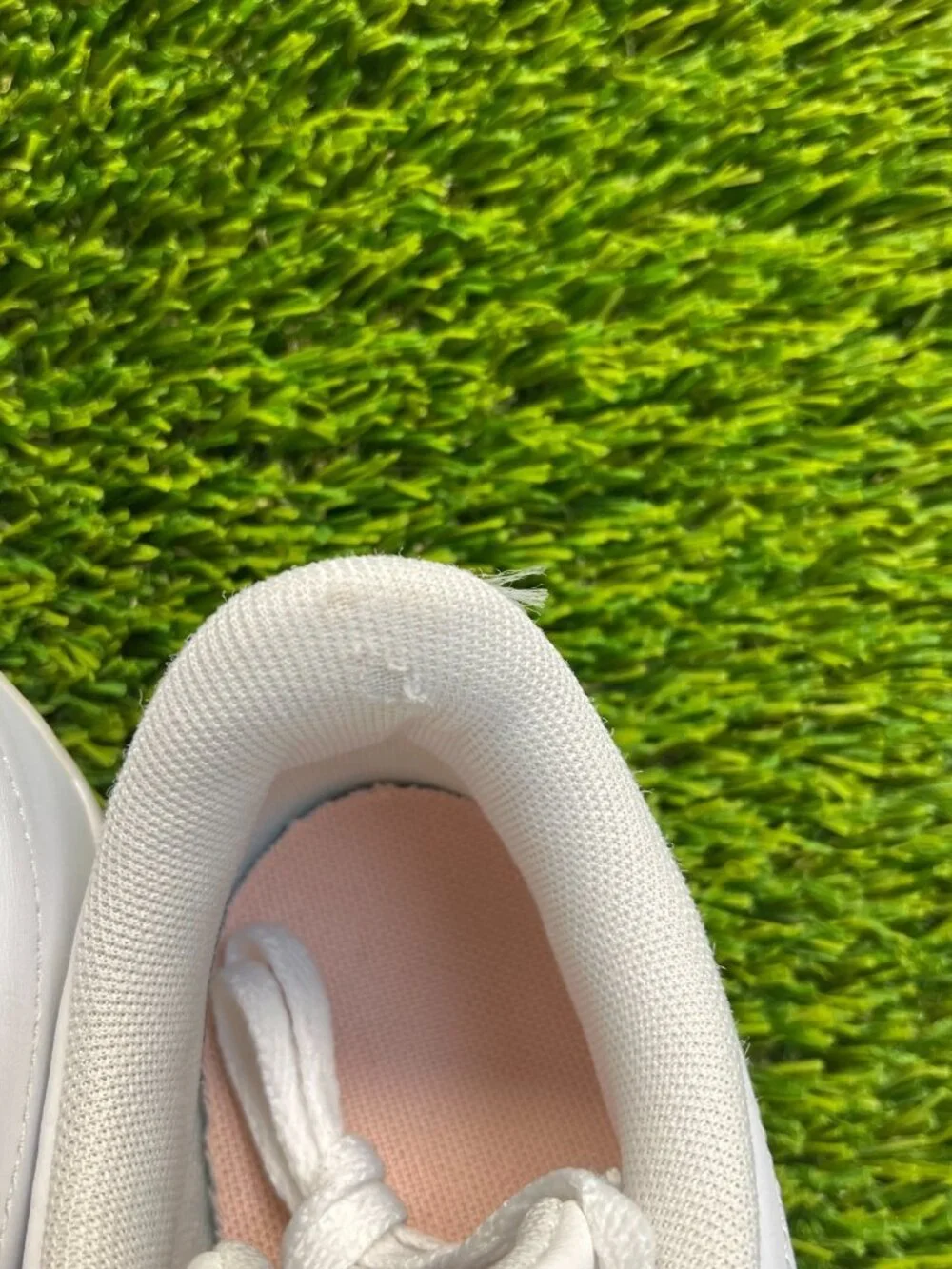 Adidas Vl Court 2.0 Girls Size 6Y White Athletic Leather Tennis Shoes Sneakers